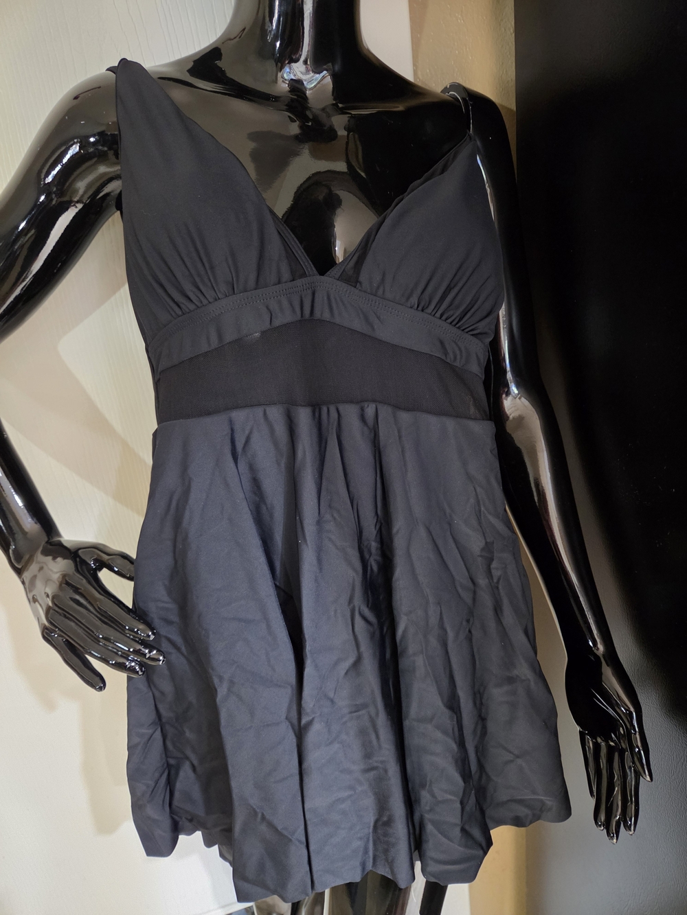 NWT Women’s Black V-Neck Empire Waist Dress